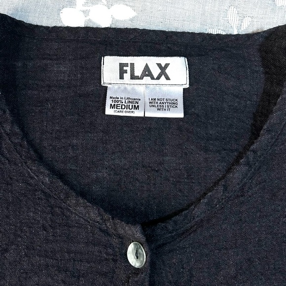 Flax linen button cardigan/jacket - Picture 6 of 10